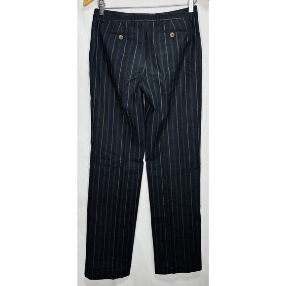 Dolce & Gabbana Mid Rise Straight Leg Gray Pinstripe Pants – Size 26 (IT 40) - Picture 4 of 5